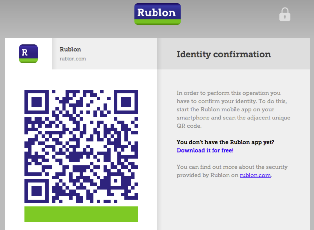 Rublon QR code